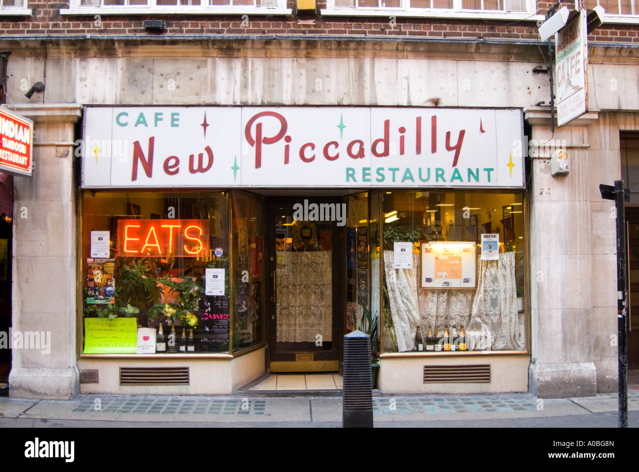 The New Piccadilly Cafe unchanged since the 1950s, London, UK Stock Photo