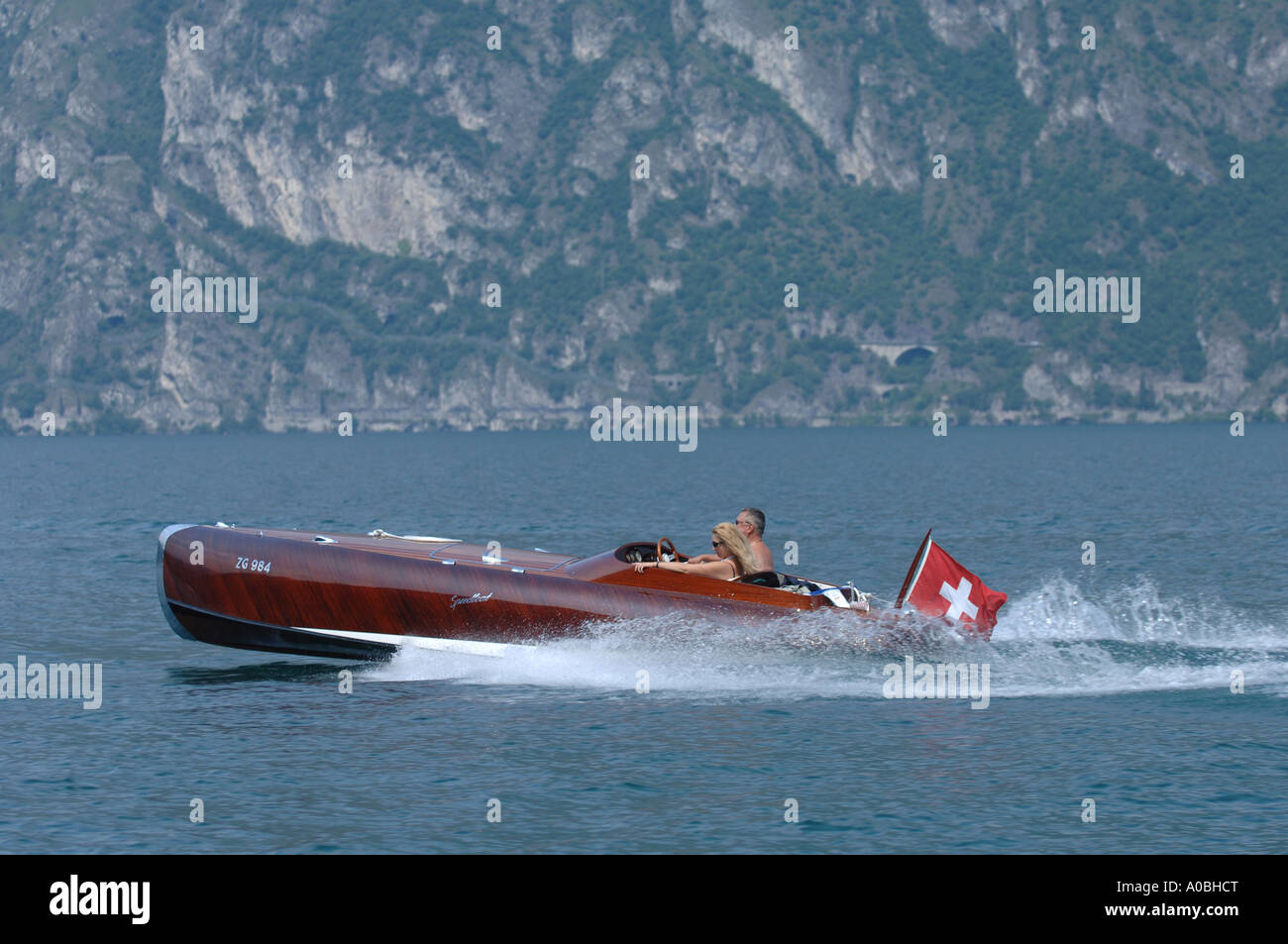 Classic boat at an enthusiasts boat rally Stock Photo - Alamy