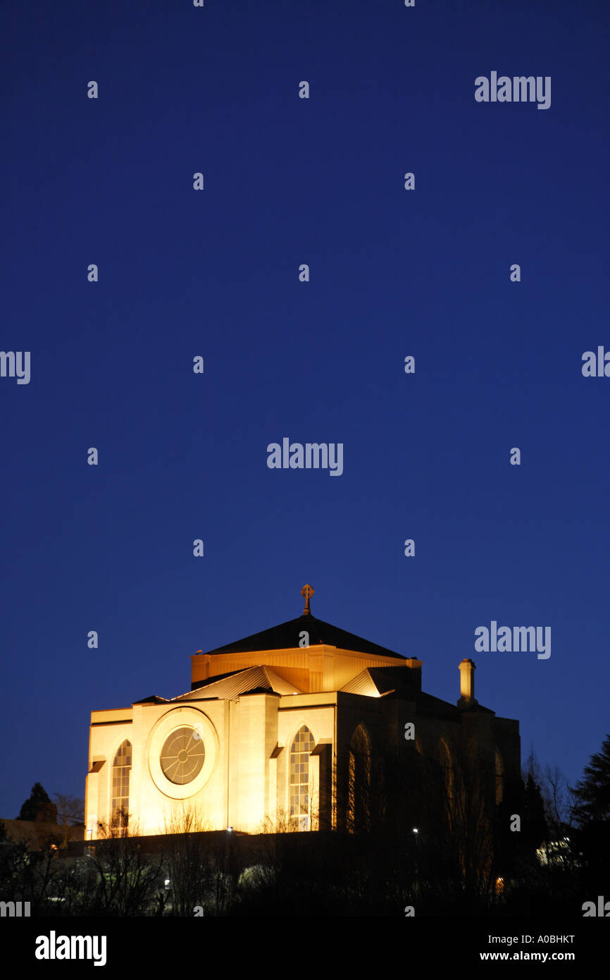 St Mark s Episcopal Cathedral under twilight sky Seattle Washington USA Stock Photo