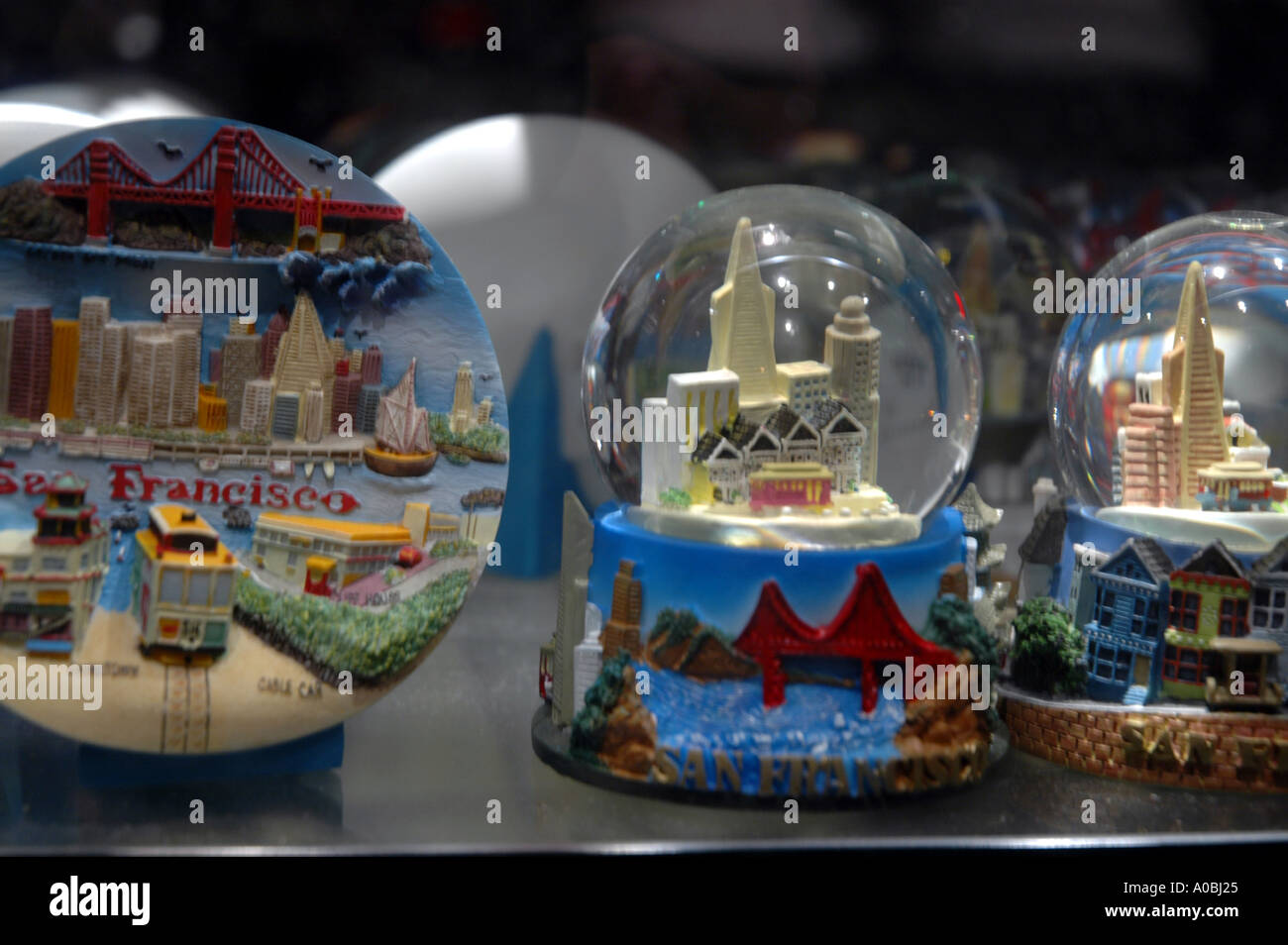 San Francisco Snowglobes Stock Photo Alamy