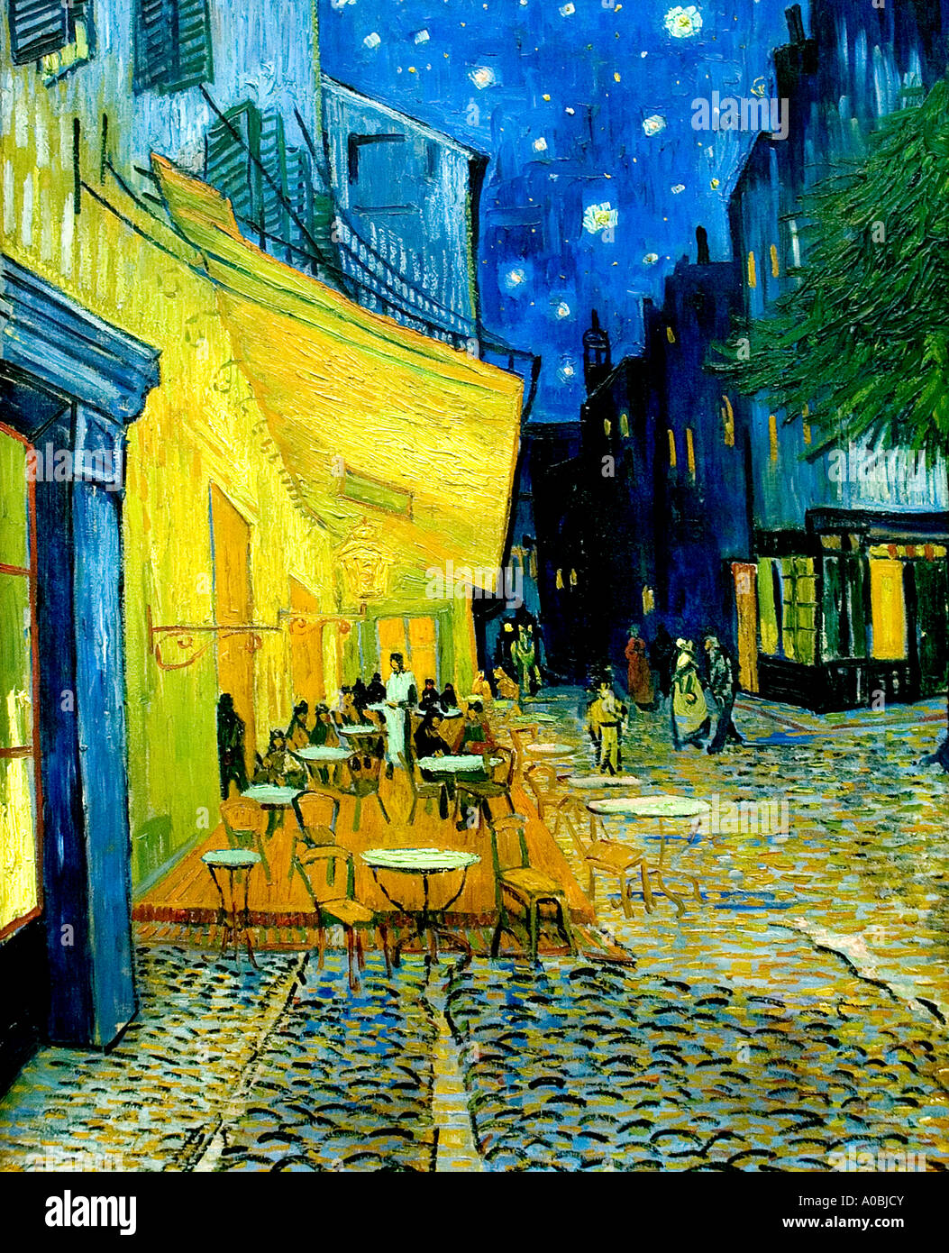 Café Van Gogh ( The café terrace at night ) Arles Place du Forum 1888  Vincent van Gogh 1853 - 1890 Dutch Netherlands Stock Photo - Alamy