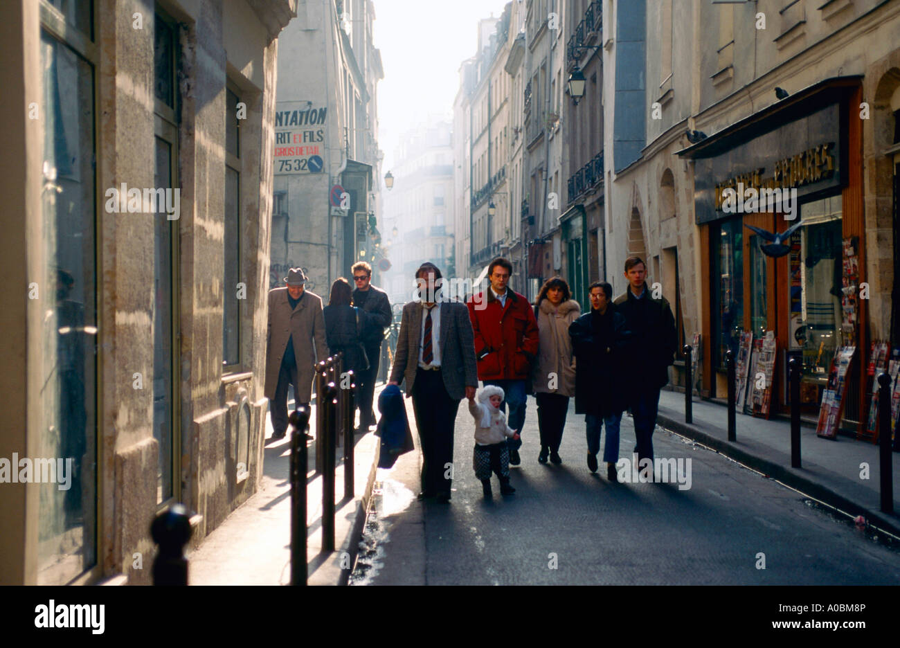 juedisches Viertel Rue des Rosiers Marais Paris Frankreich Stock Photo