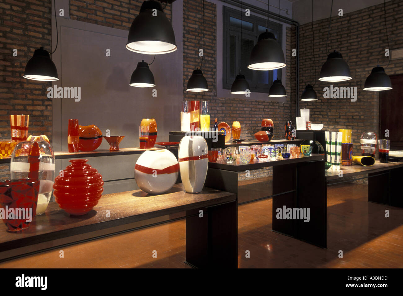 Murano Collezioni show room Murano Veneto Italy Stock Photo