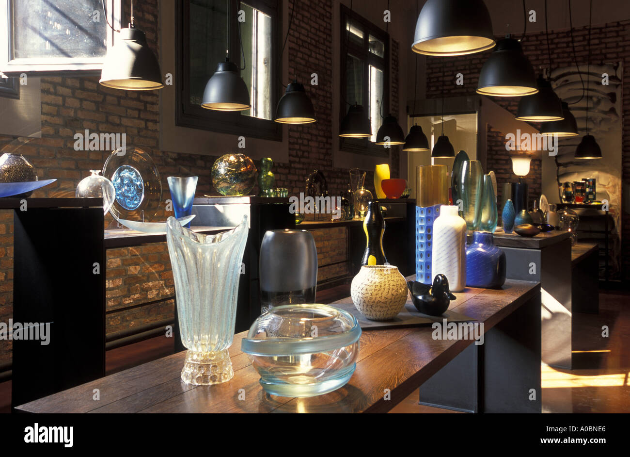Murano Collezioni show room Murano Veneto Italy Stock Photo
