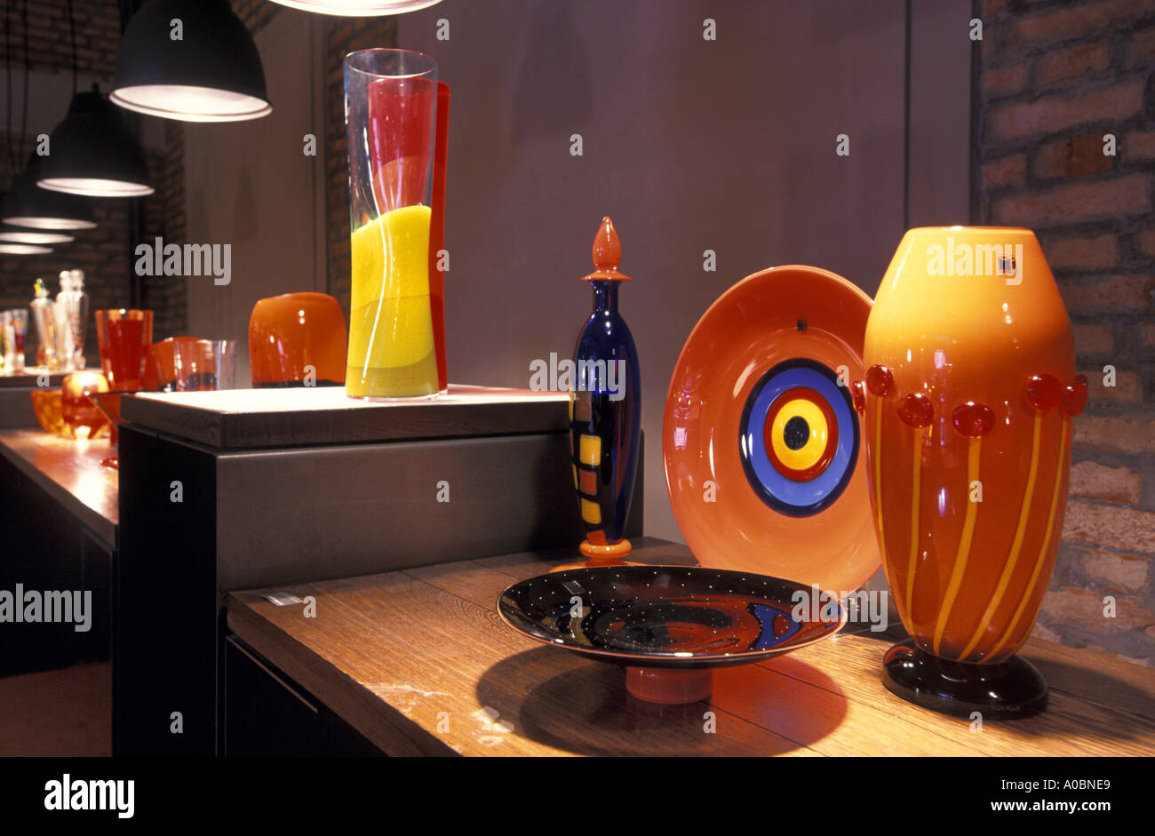 Murano Collezioni show room Murano Veneto Italy Stock Photo