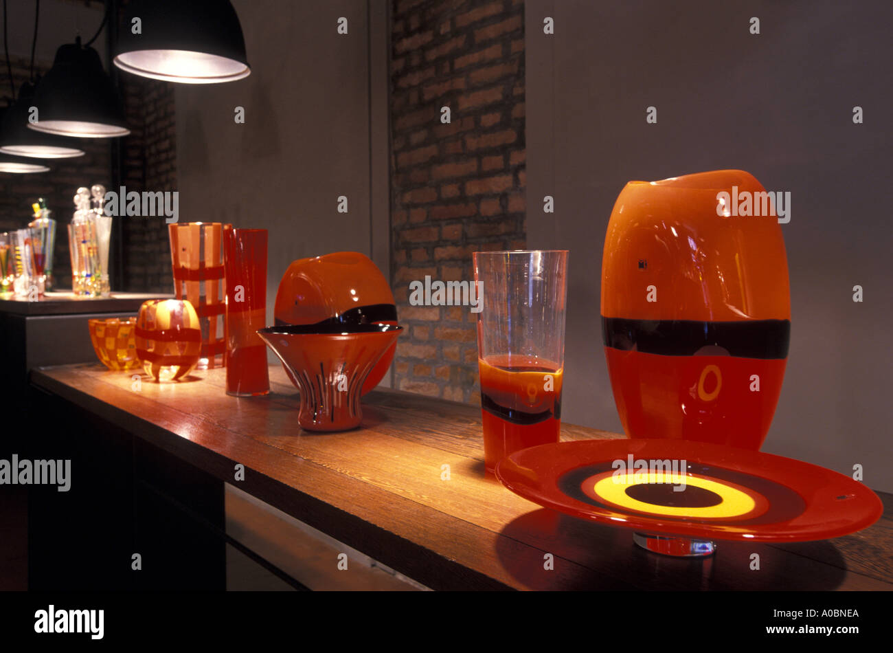 Murano Collezioni show room Murano Veneto Italy Stock Photo