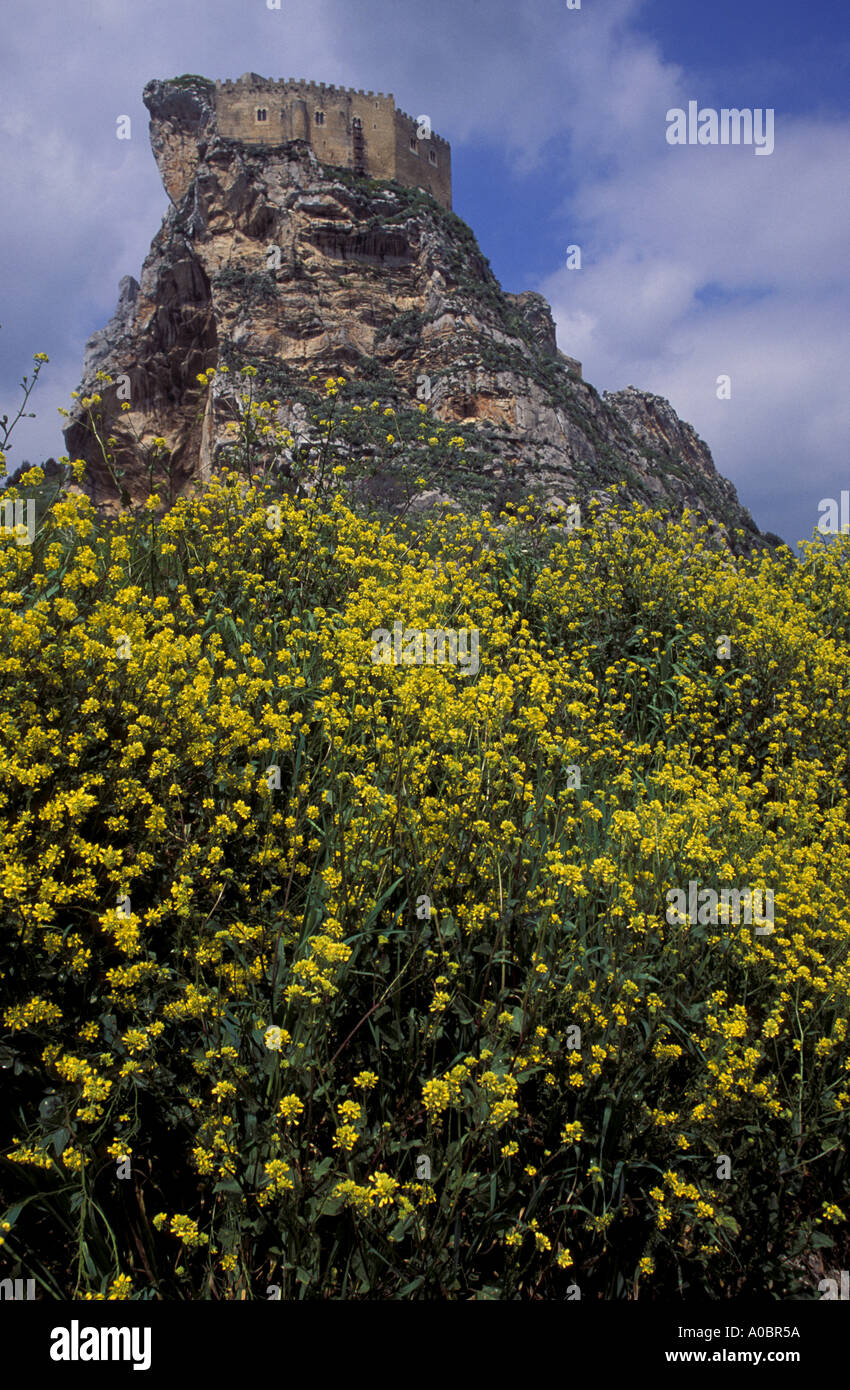 Castle Mussomeli Sicily Italy Stock Photo - Alamy