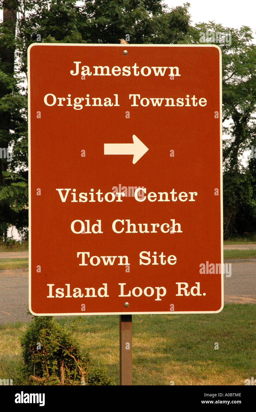 Historic Jamestown original town site Stock Photo Alamy