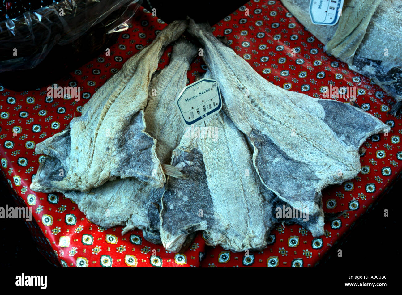 DRIED COD FISH ON MARKET IN PROVENCE Stock Photo Alamy