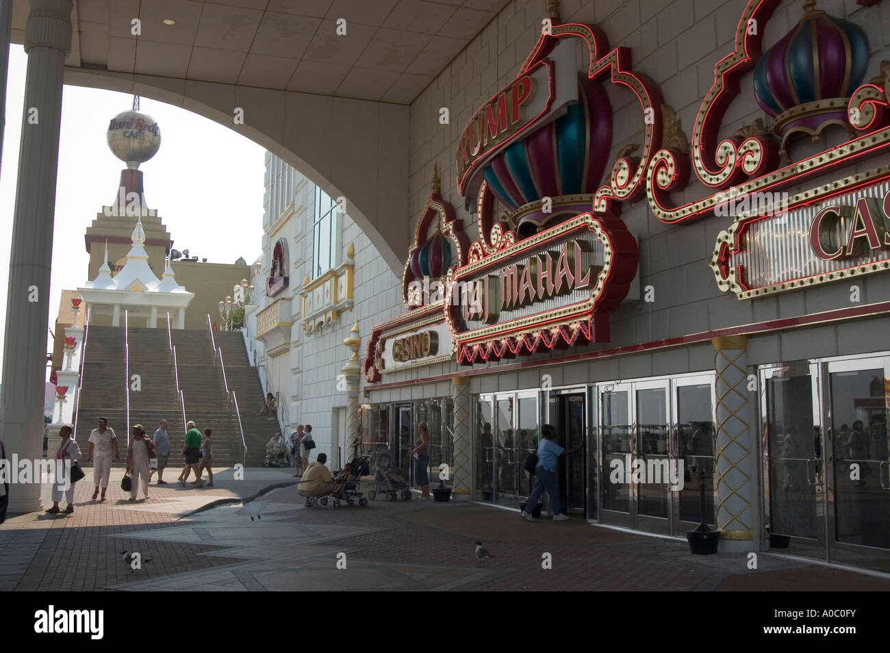 Front entrance to Taj Mahal casino, Atlantic City, New Jersey, USA Stock Photo