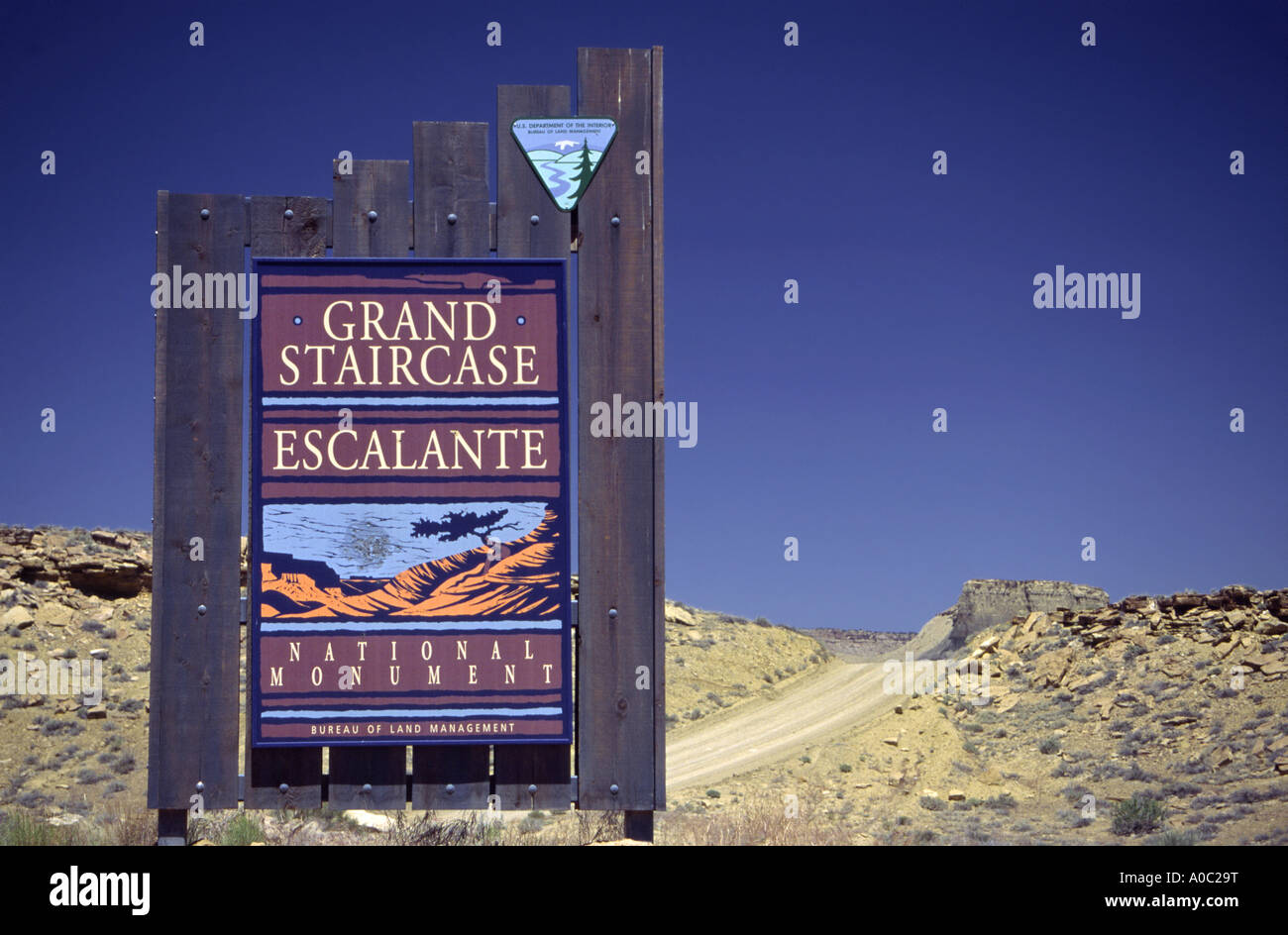 Grand staircase escalante sign hires stock photography and images Alamy