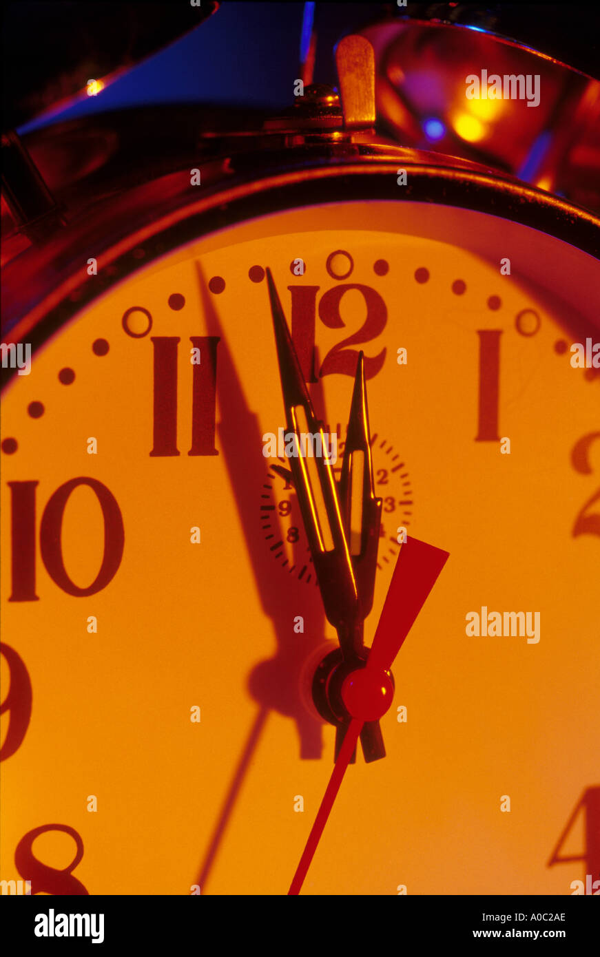 Clock face close up Stock Photo