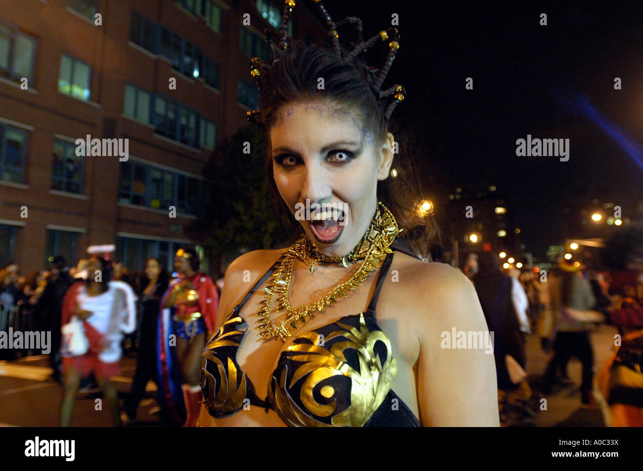 Greenwich Village Halloween Parade Stock Photo Alamy