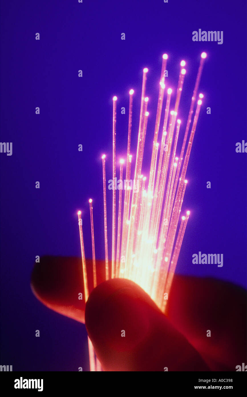 Group of fiber optic strands hires stock photography and images Alamy