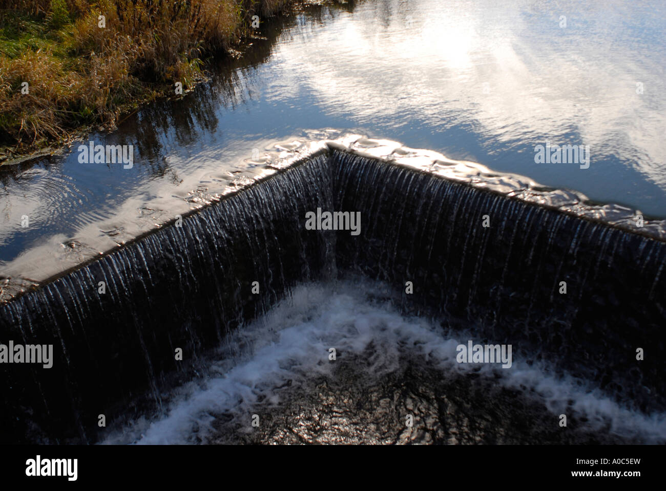 Stock image of Millbrook pond spillway in Southern Ontario Canada Stock