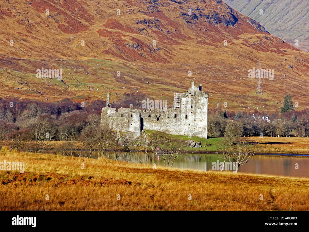 The ruin of Kilchurn Castle in Loch Awe Argyll Scotland Stock Photo Alamy