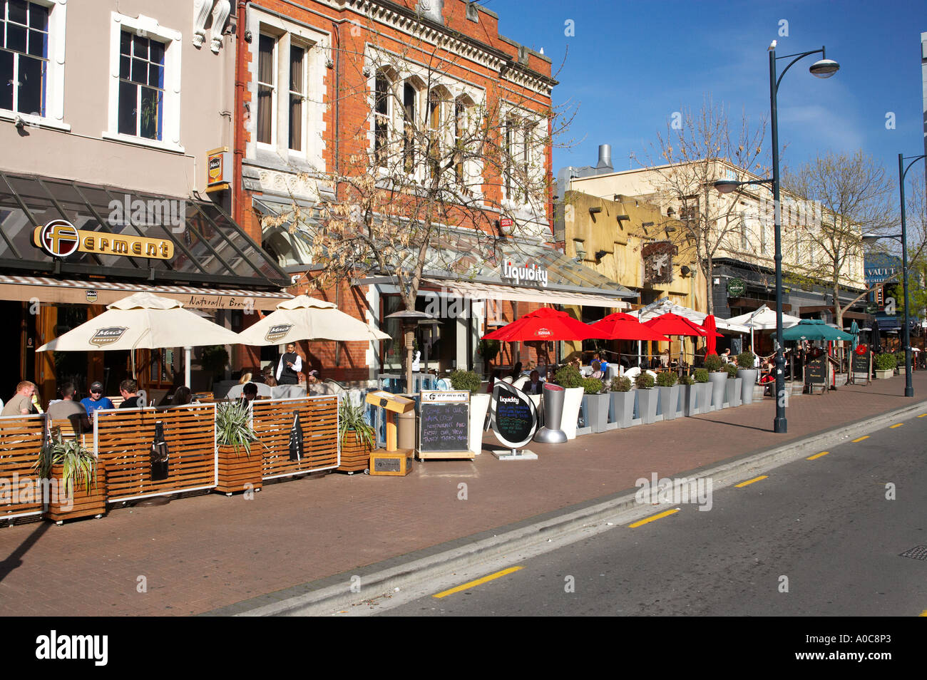Oxford Terrace Christchurch South Island New Zealand Stock Photo Alamy