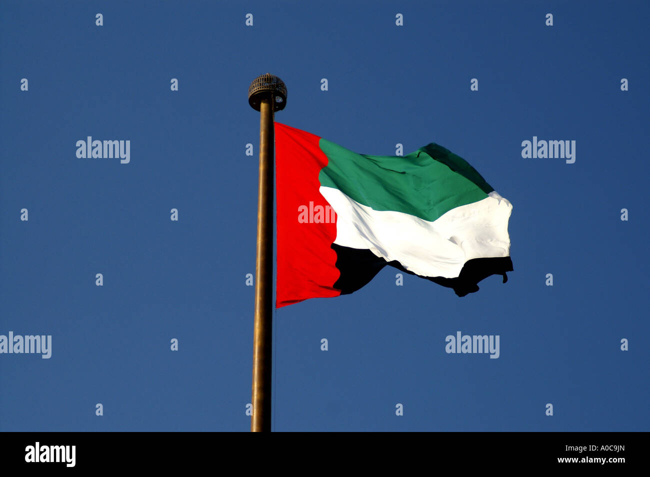 Flag of Dubai UAE Stock Photo Alamy
