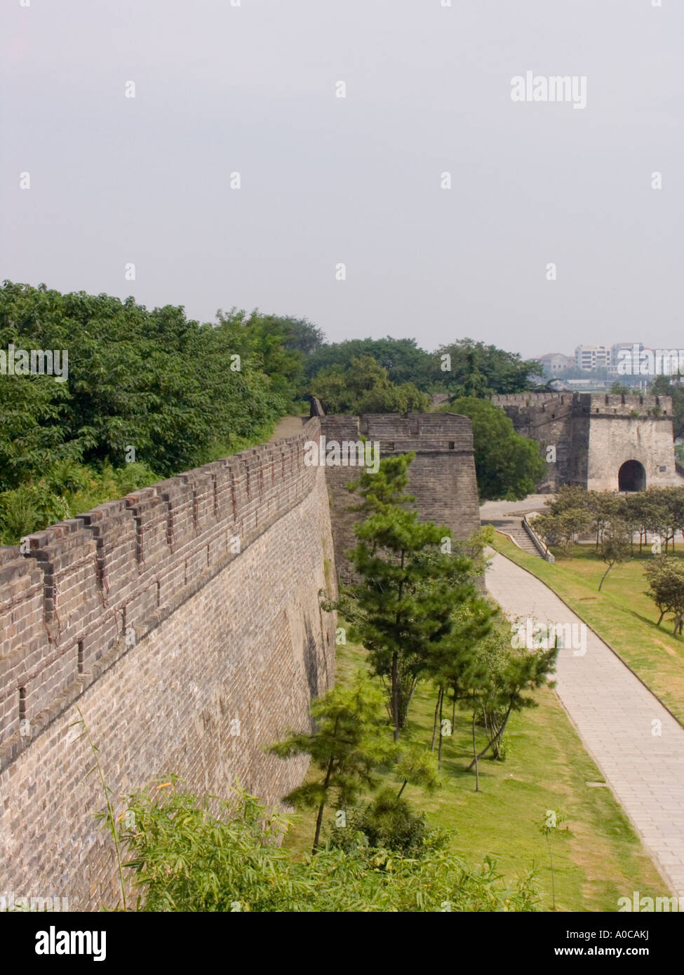 the city walls of Jingzhou hubei province China Stock Photo