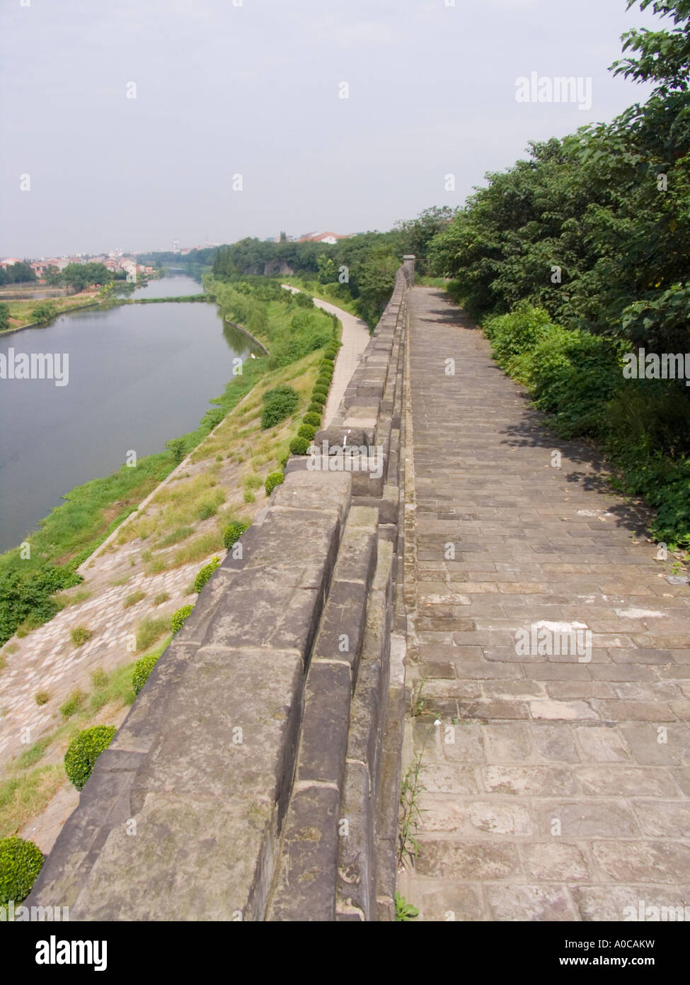 the city walls of Jingzhou hubei province China Stock Photo