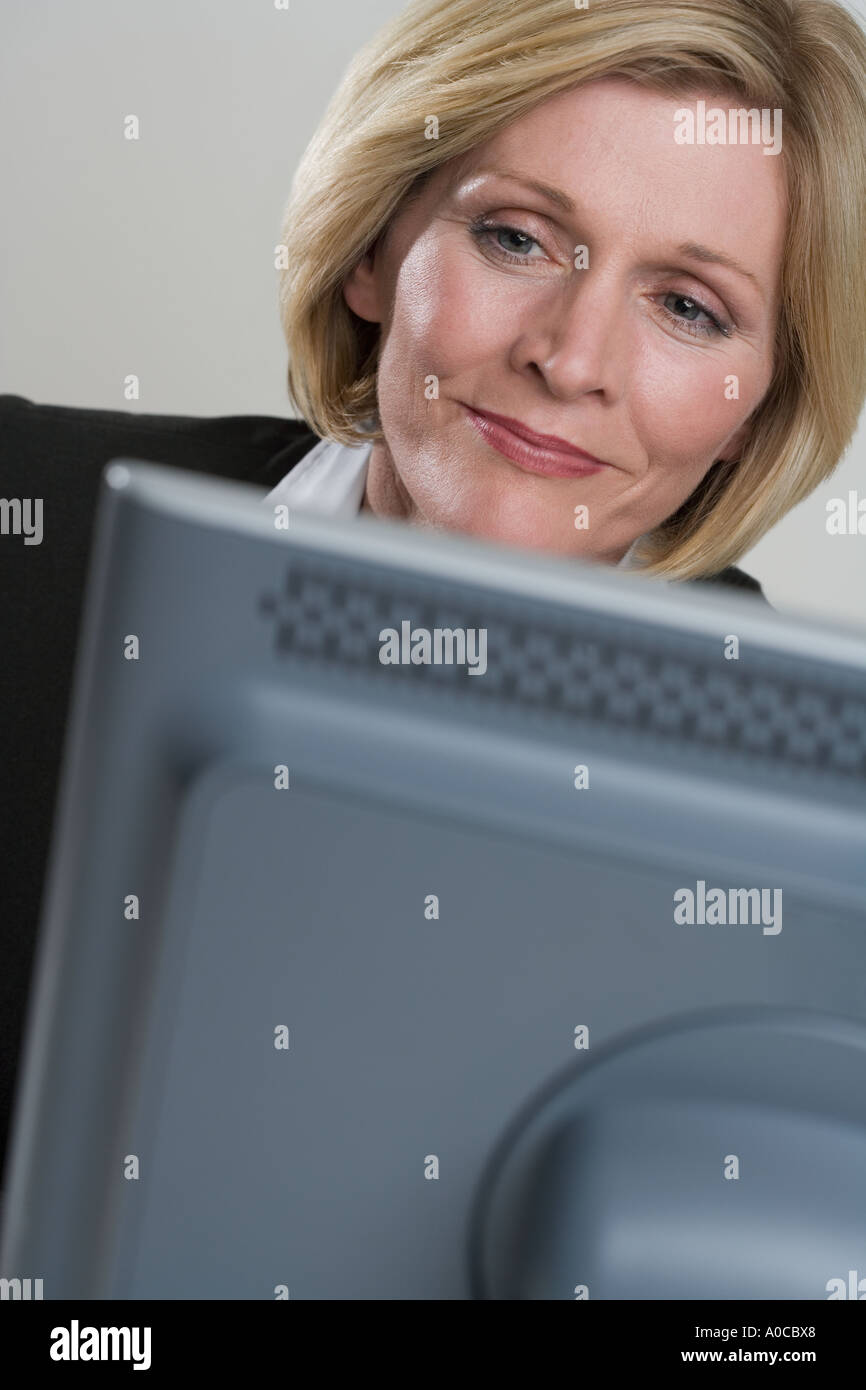 Businesswoman at work Stock Photo