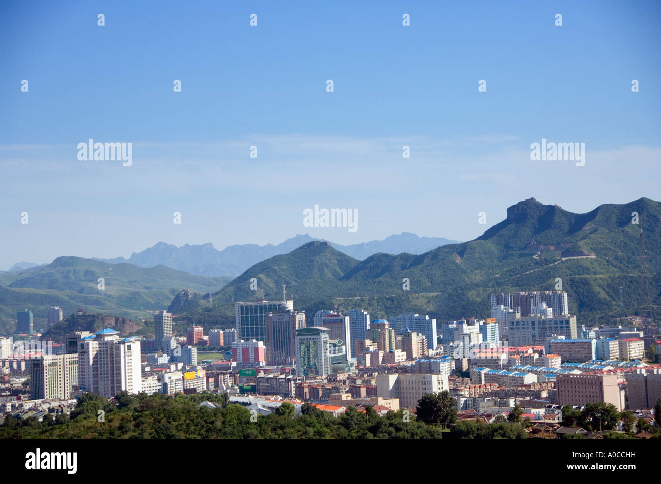Mountains arround Chengde City Stock Photo