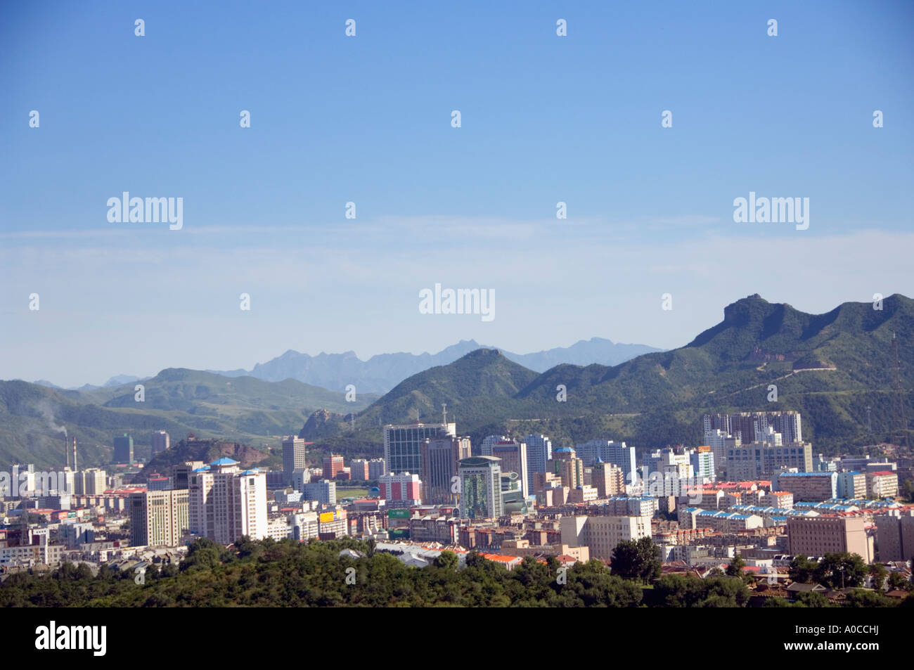 Mountains arround Chengde City Stock Photo