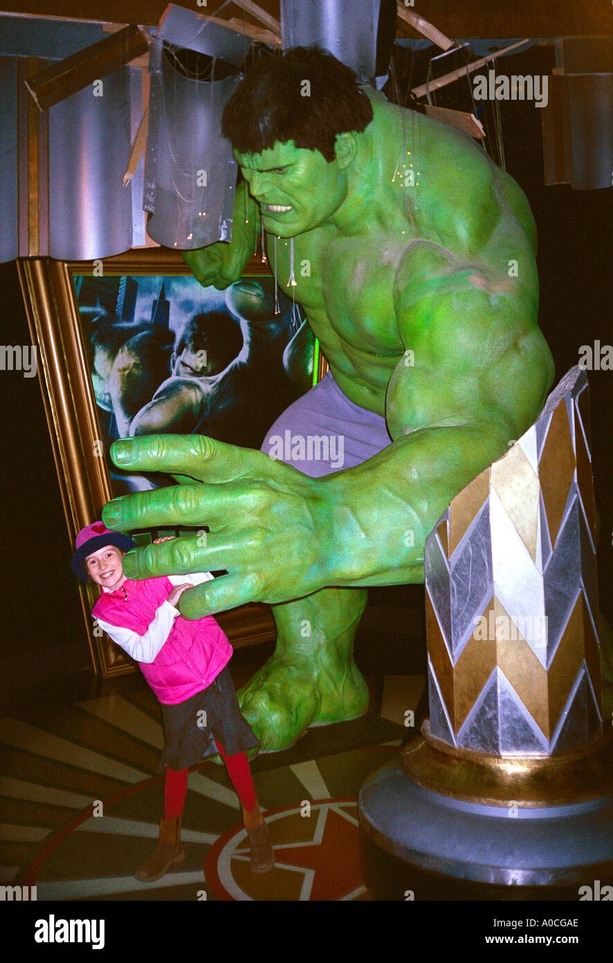 Take your photo with THE HULK at Madame Tussauds London! Stock Photo