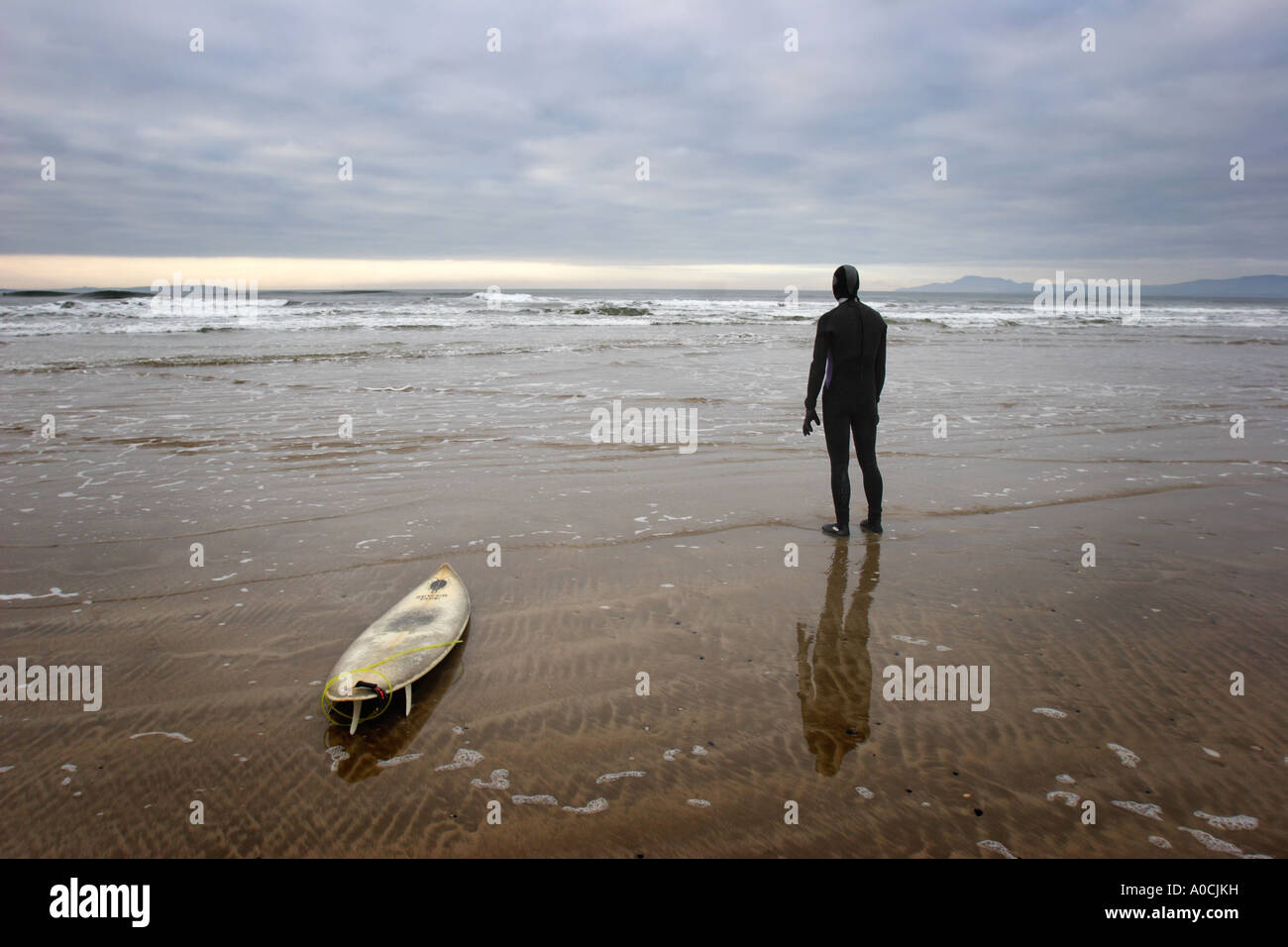 Surfer, Donegal, Ireland Stock Photo