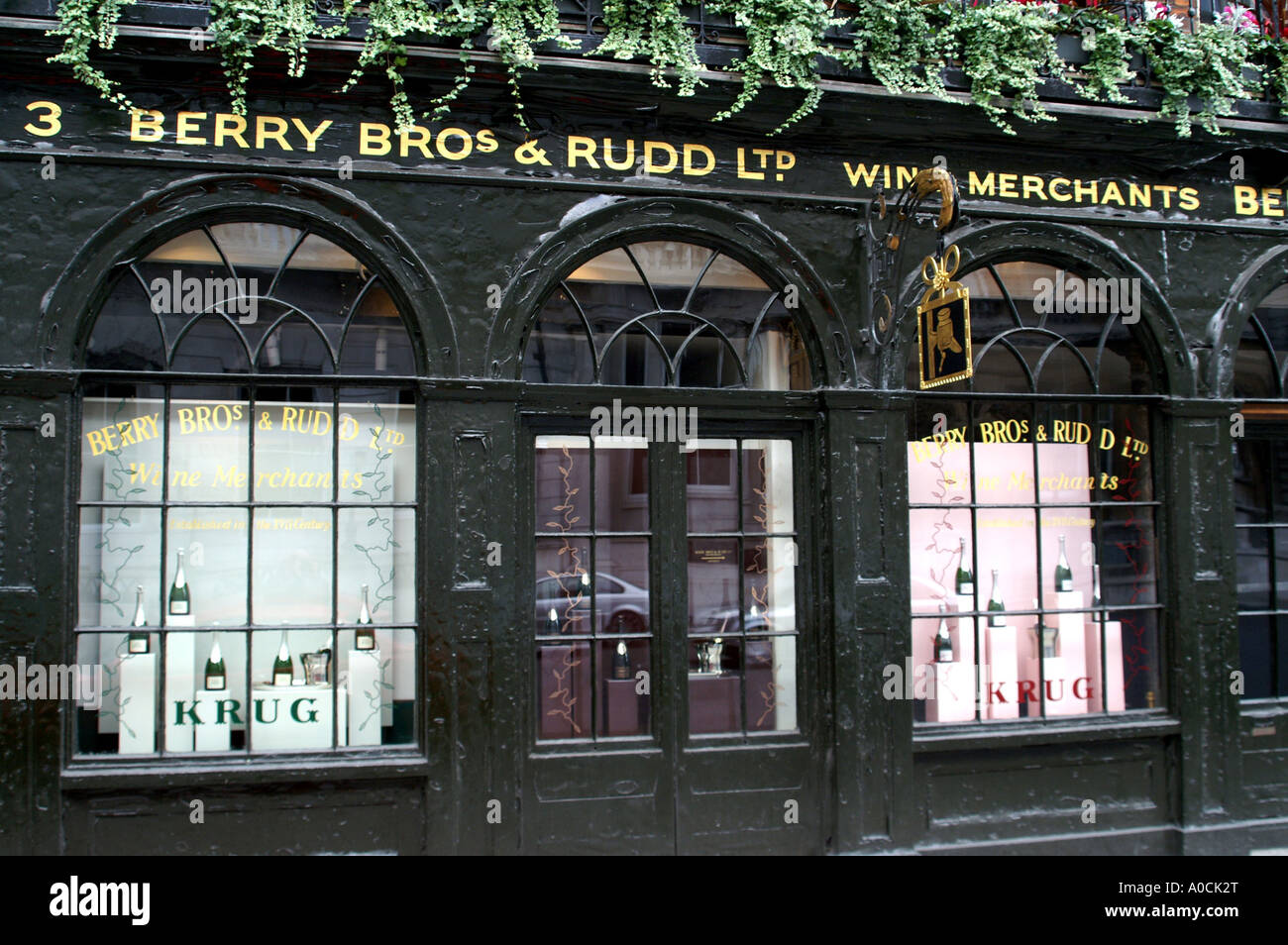 Berry Bros & Rudd Ltd wine Merchants St James's Street London England