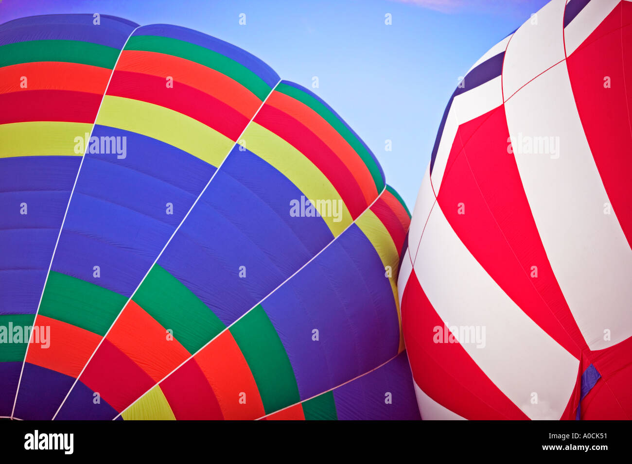 Balloons at Northwest Art and Air Festival Albany Oregon Stock Photo