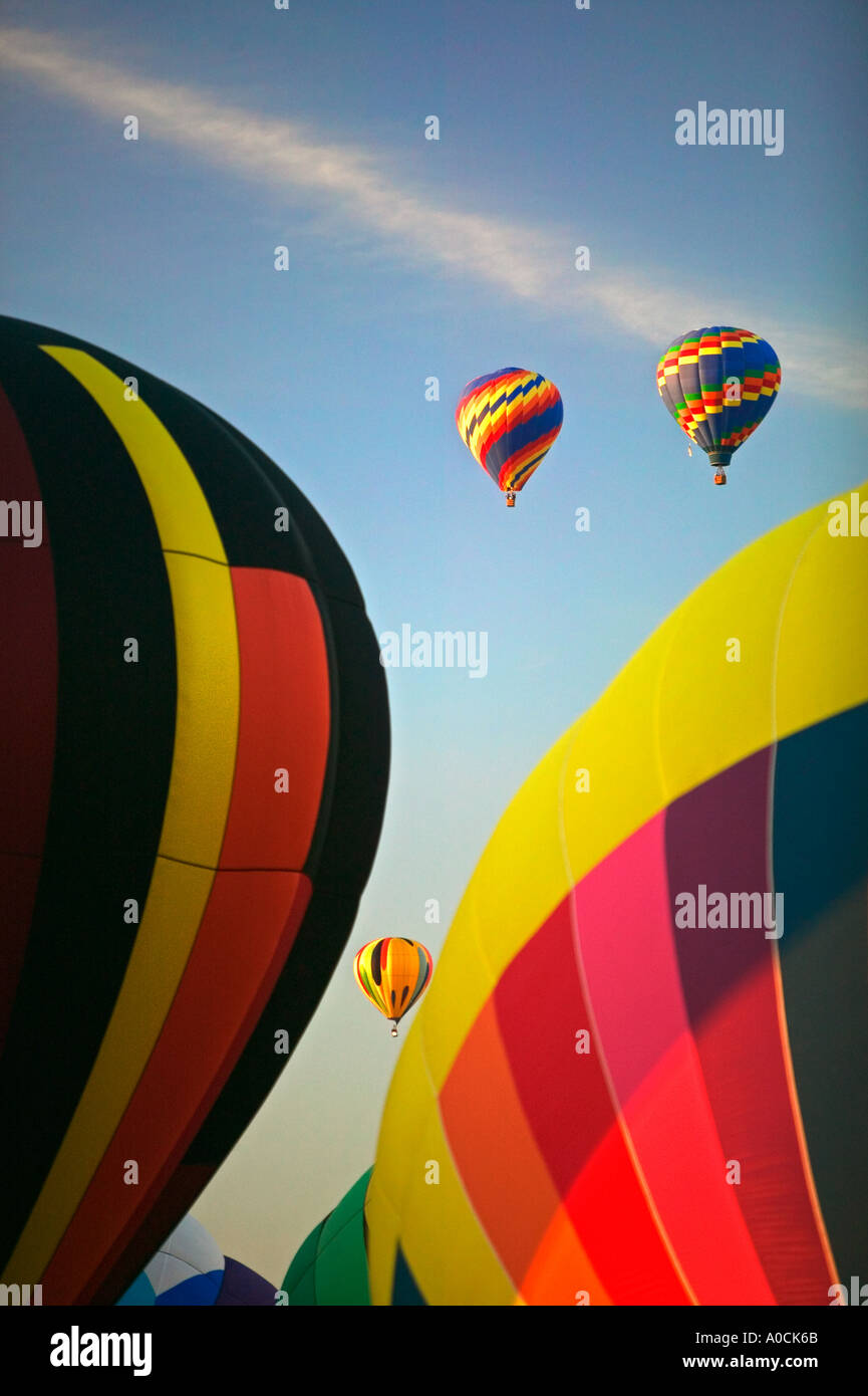 Balloons at Northwest Art and Air Festival Albany Oregon Stock Photo