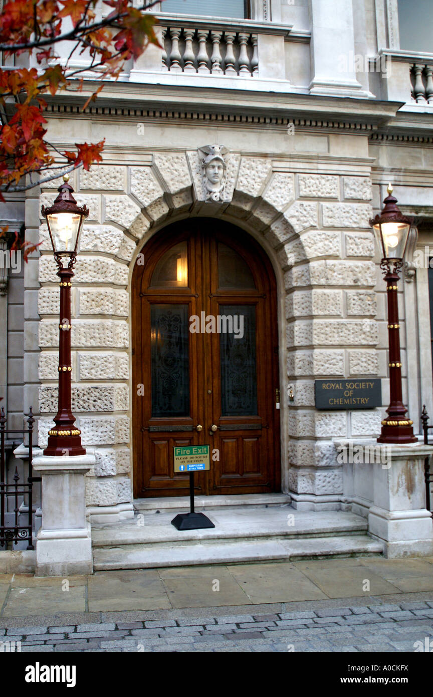 Royal society of Chemistry Piccadily London Stock Photo