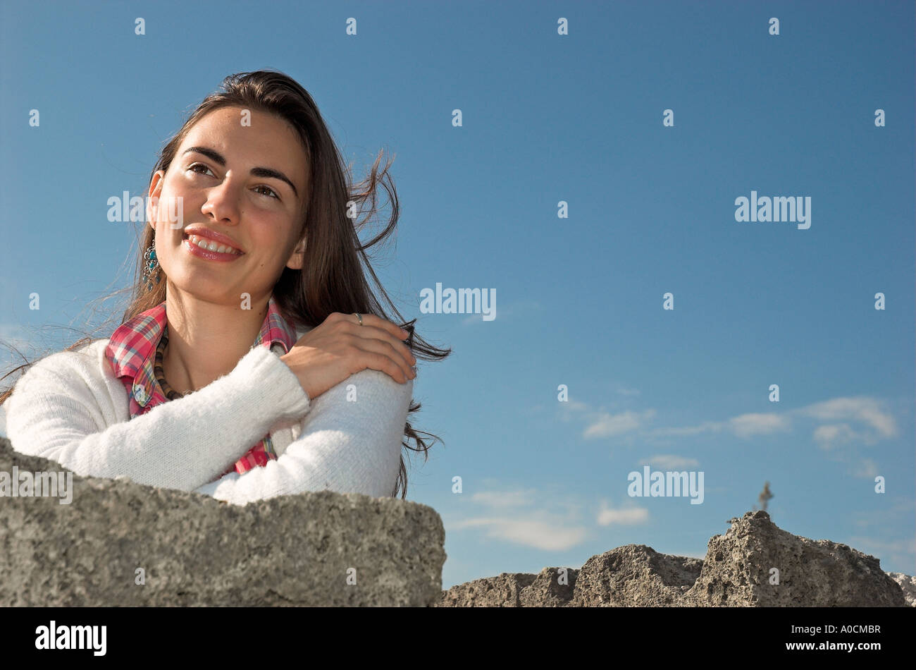 Smiling beauty young woman hi-res stock photography and images - Alamy