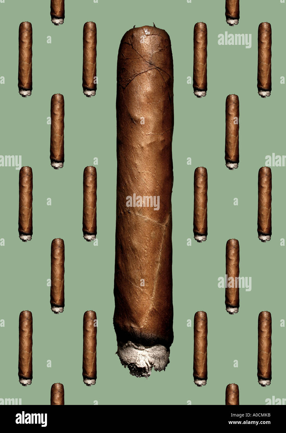 Montage of cigars. Picture by Paddy McGuiness paddymcguinness Stock Photo