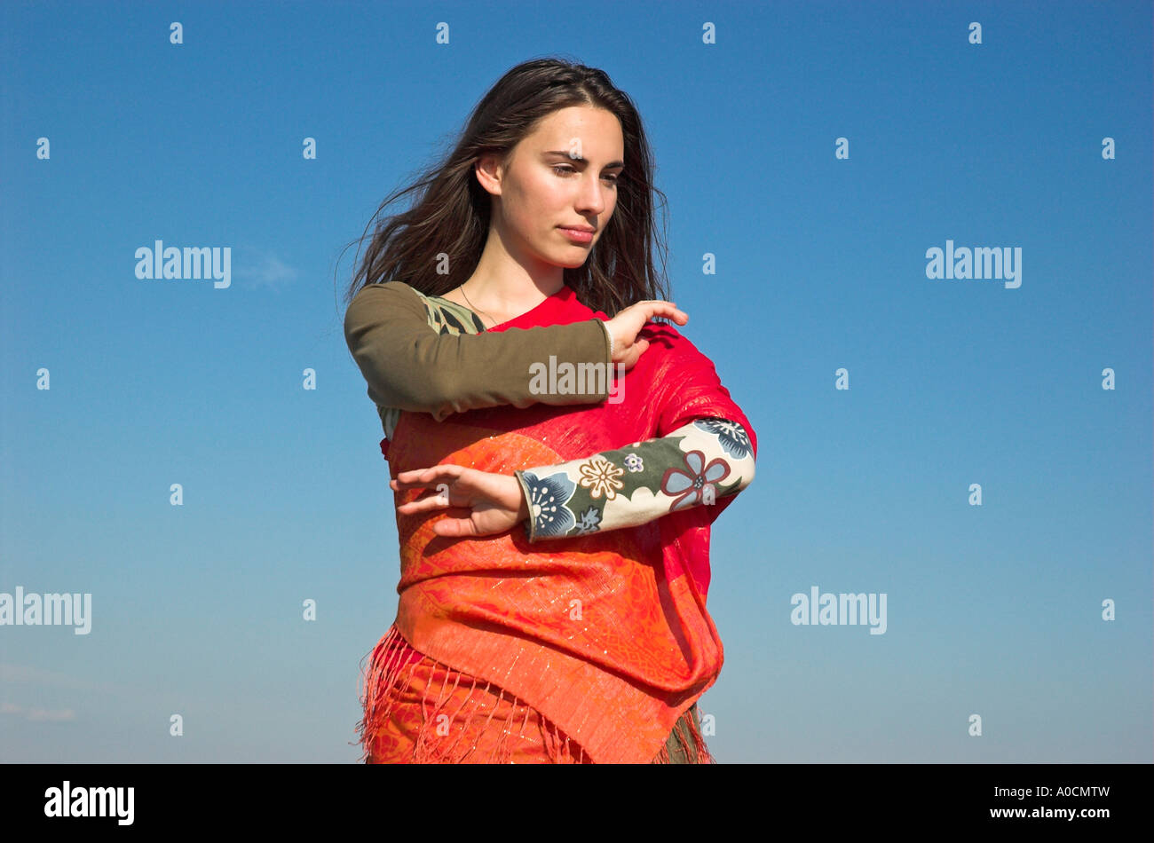 Beautiful woman dancing in hi-res stock photography and images - Alamy