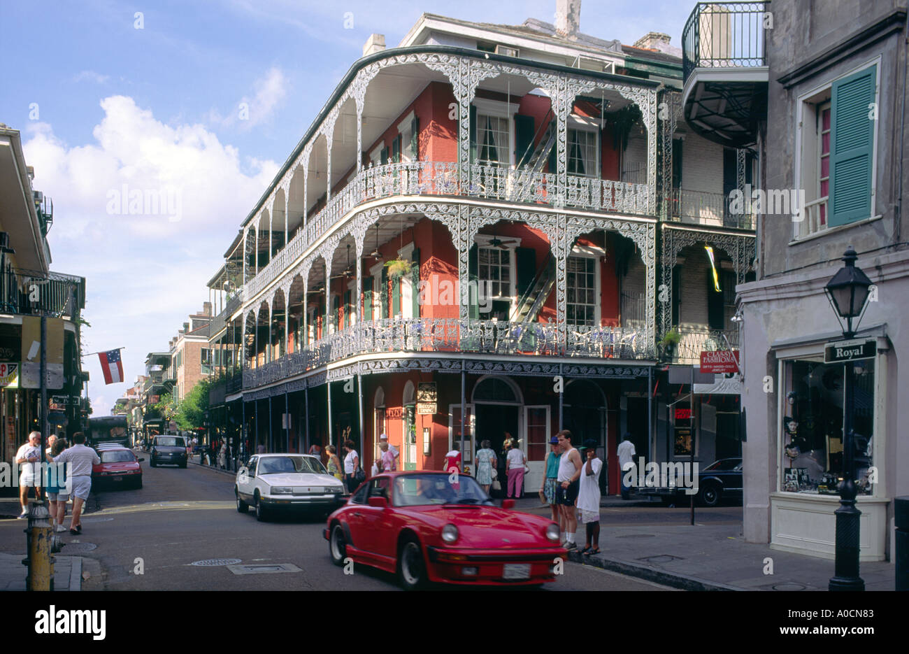 New Orleans The Royal Cafe Restaurant In The French Quarter Vieux Stock Photo Alamy