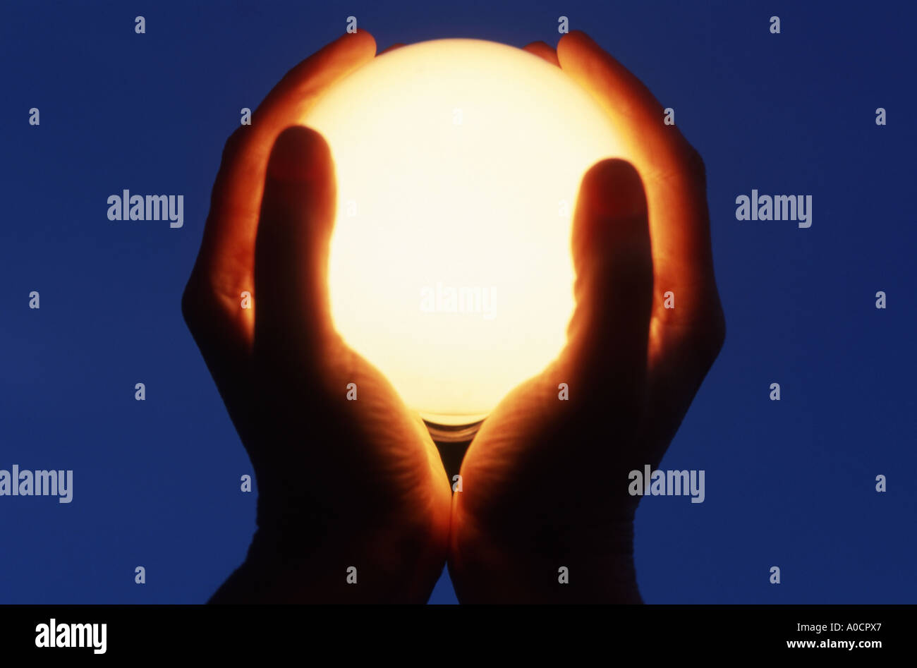Energy in hands Stock Photo Alamy