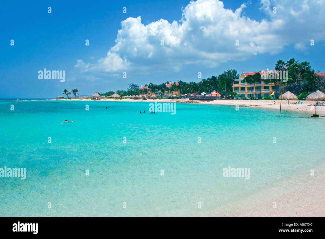 Piscadera Bay Beach Curacao Netherlands Antilles Stock Photo