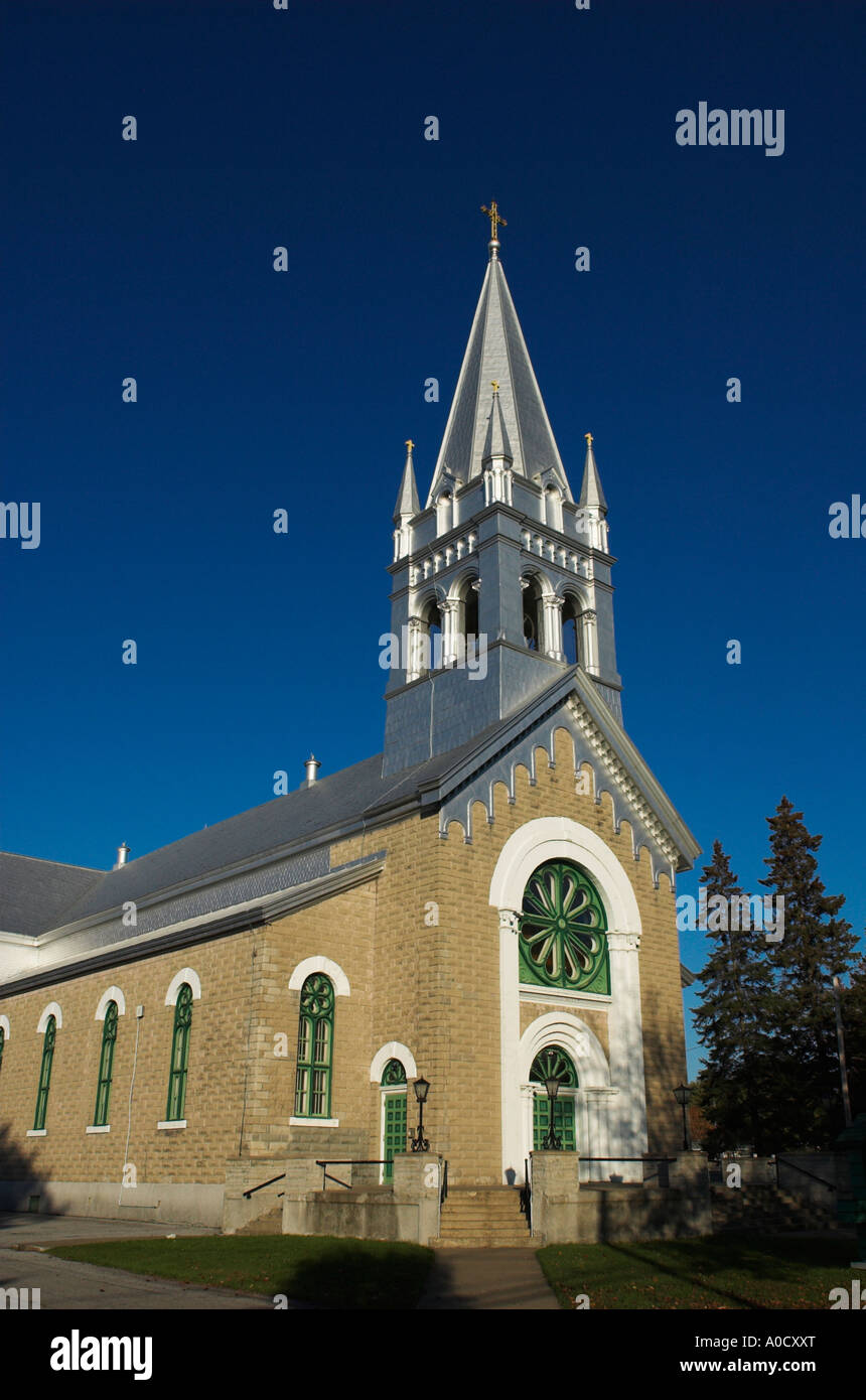 St Damien church Bedford Quebec Canada Stock Photo Alamy