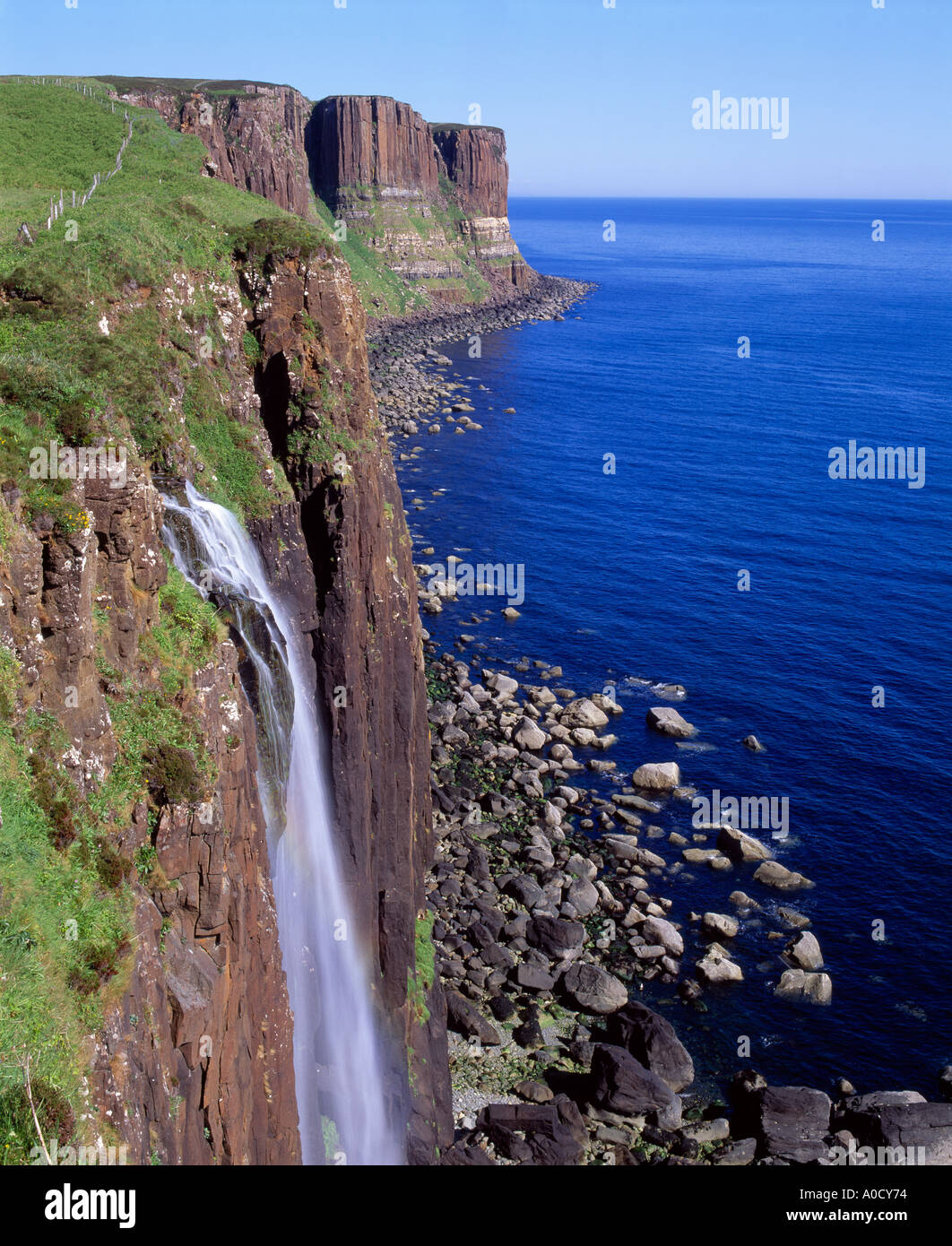 The Kilt Rock, near Staffin, Trotternish Peninsular, Isle of Skye ...