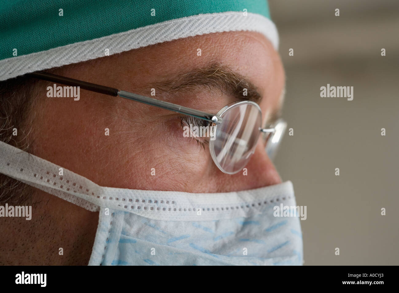 Closeup of a surgeon Stock Photo - Alamy