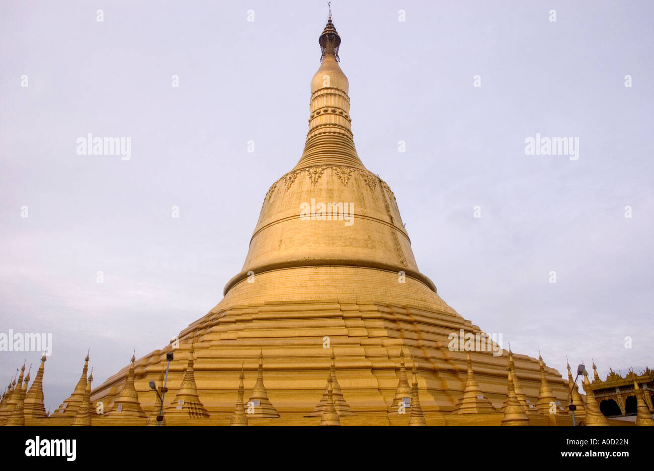 Stock photograph of the enormous Shwemawdaw Paya at Bago in Myanmar Stock Photo