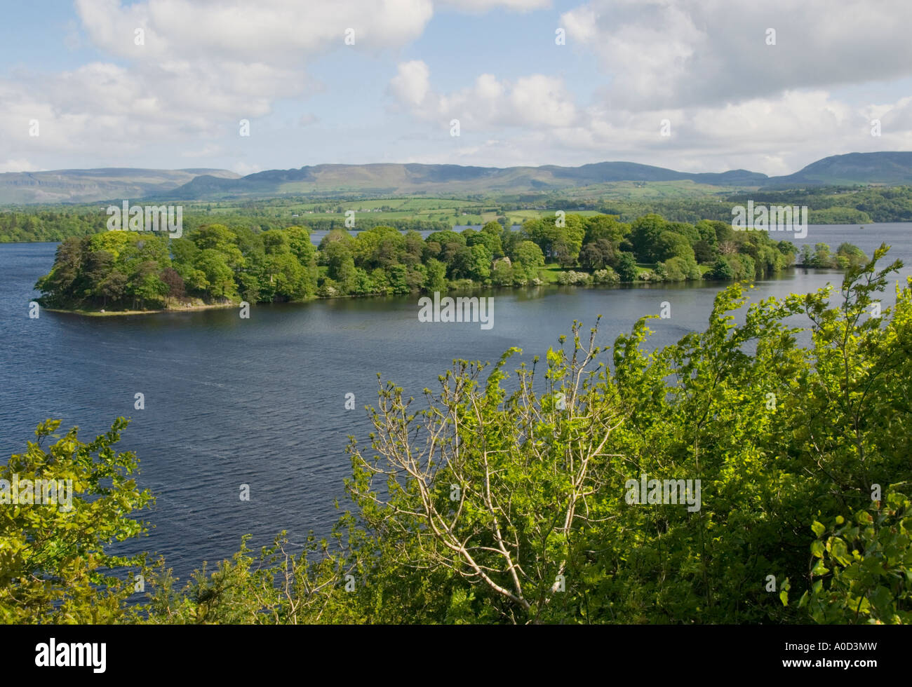 Ireland County Sligo Lough Gill view from Dooney Rock Stock Photo