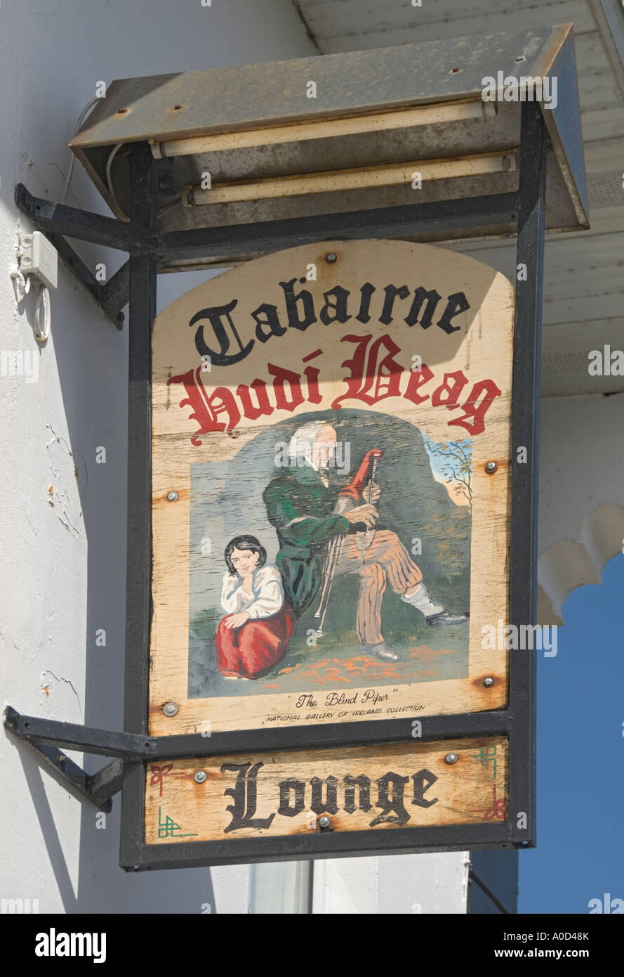 Ireland County Donegal Gweedore area pub signs Stock Photo Alamy