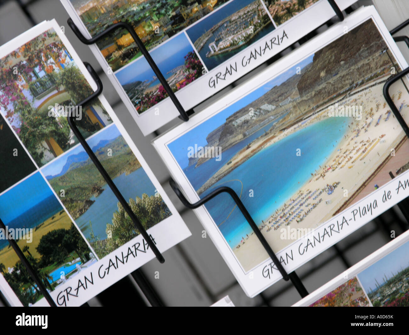Postcards  Gran Canaria Stock Photo
