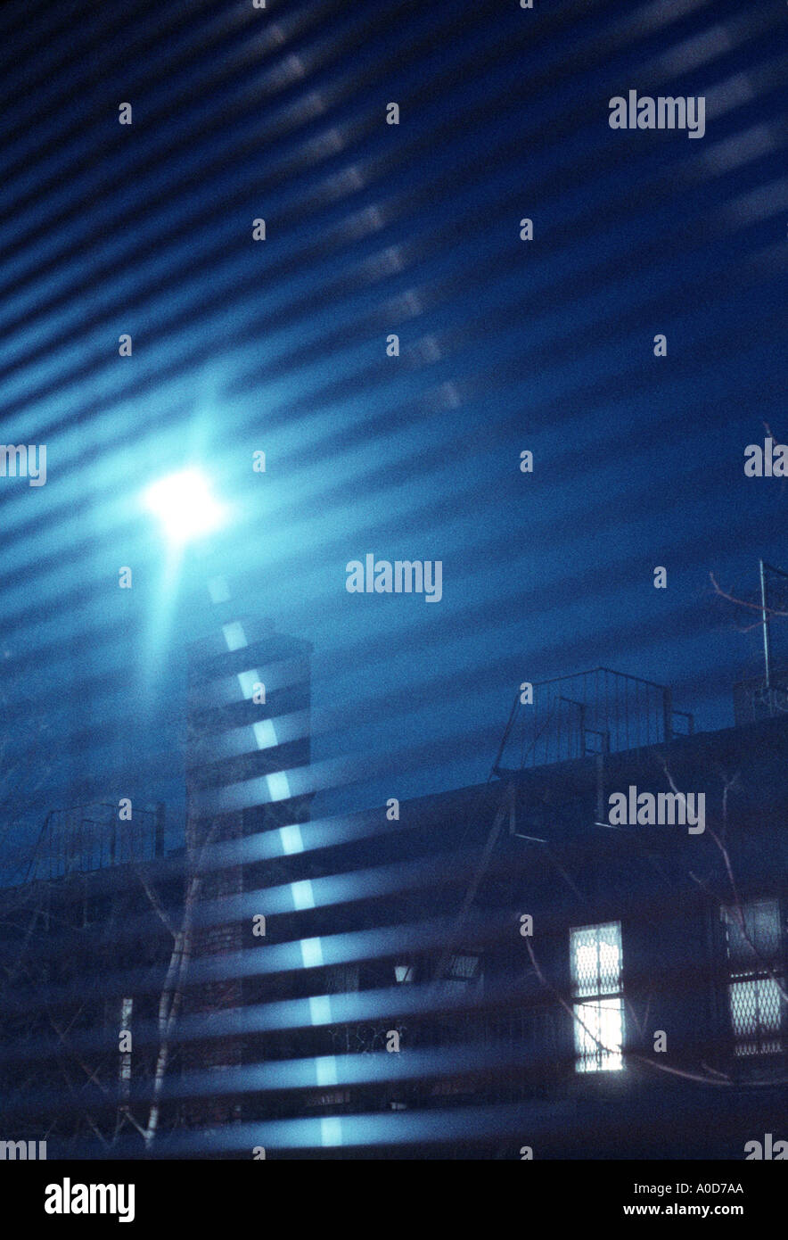 moon visible through window Stock Photo - Alamy