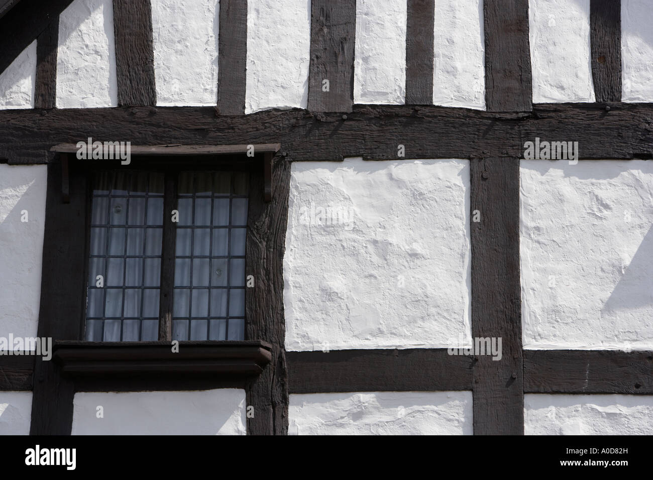 Ancient timber framed houses in Georgian Shrewsbury England Stock Photo
