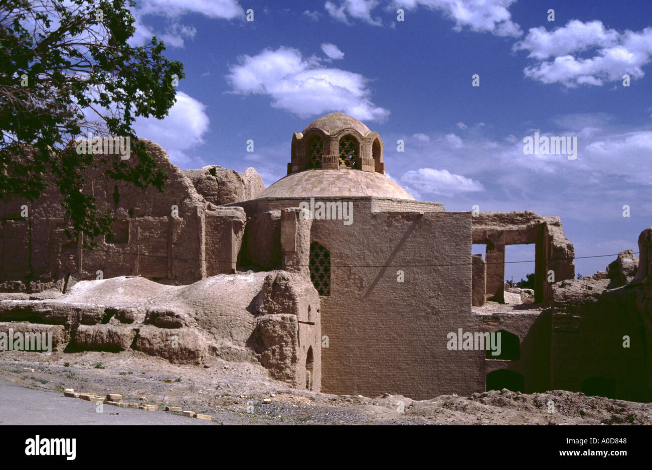 Iran nain old loam houses near the old mosque ancient site 
