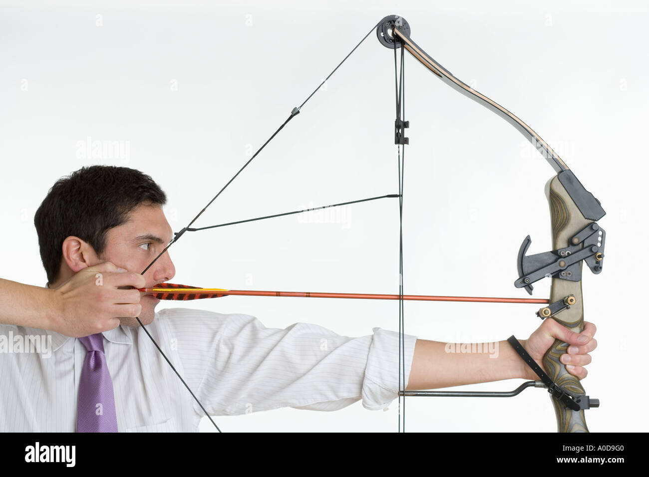 Dynamic Female Archer Striking Pose With Bow And Arrows In Full Swing Photo  Background And Picture For Free Download - Pngtree